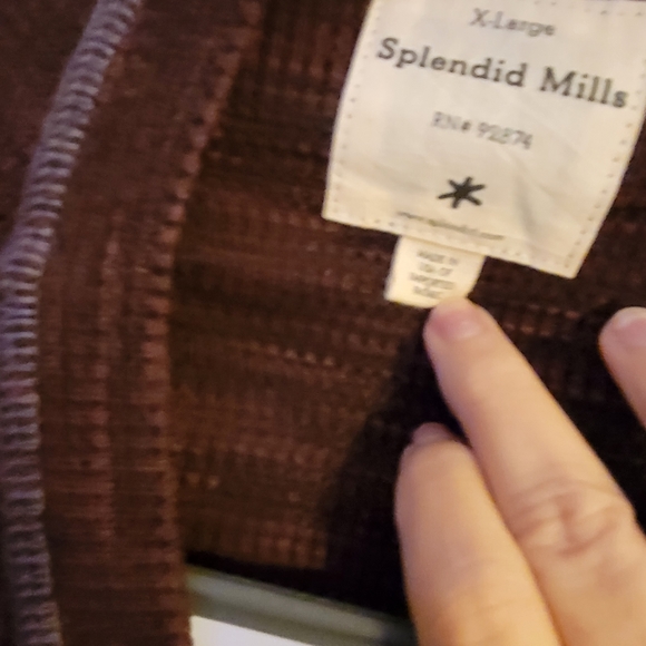 Very nice cardigan brown soft earthy looking splendid mills - Picture 12 of 16